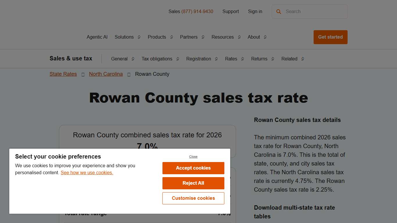 2026 Rowan County County Sales Tax Rate - Avalara
